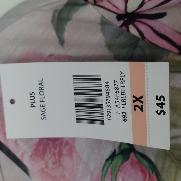 Nwt Alison Daley butterfly shirt - Picture 2 of 5